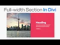 How to Make Full Width Sections in Divi Divi how to make full width columns HGraphicsPro