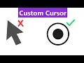 Cursor Magic Creating a Custom Mouse Cursor with HTML CSS and JavaScript