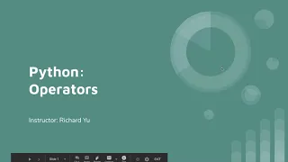 Python Lesson 3 - Operators