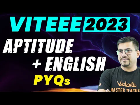 Download MP3 VITEEE 2023: Most Important PYQs | Aptitude + English | Harsh Sir @VedantuMath