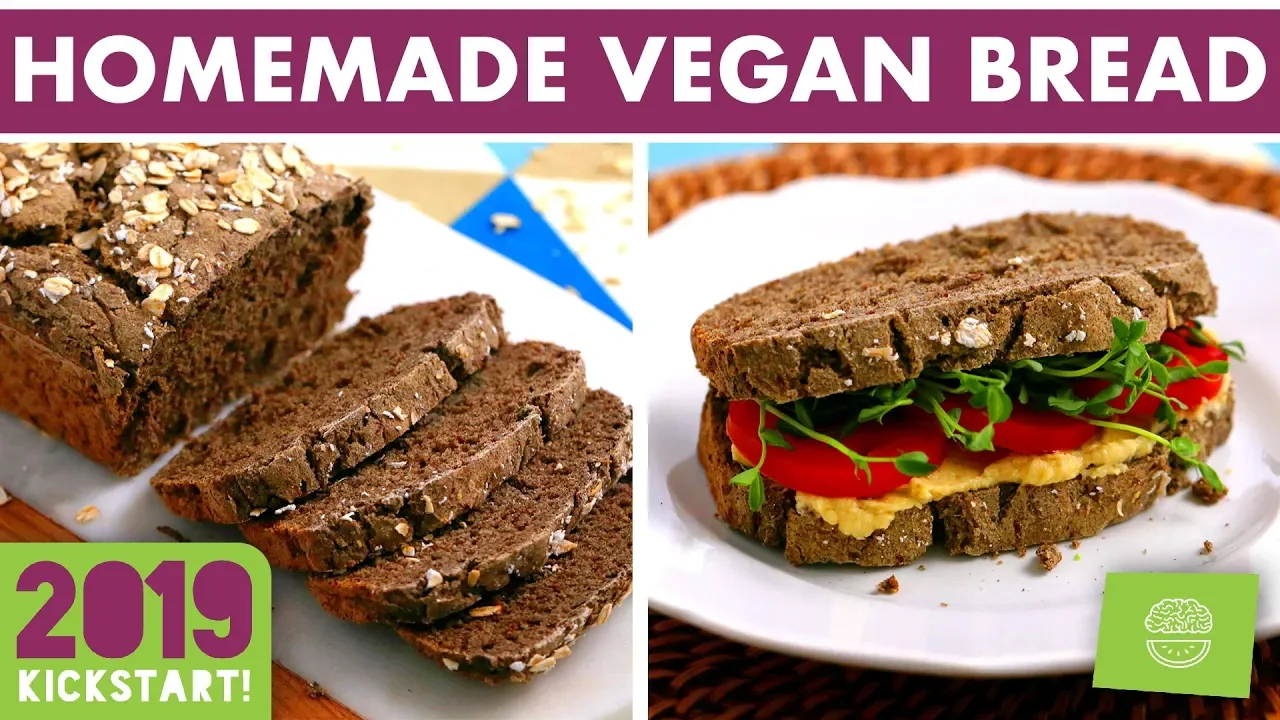 Vegan + Gluten Free Bread Recipe! NO Yeast! #kickstart2019