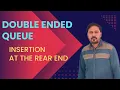 Insertion at the End in Deque Double Ended Queue Data Structure