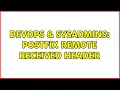 DevOps SysAdmins postfix remote received header 2 Solutions