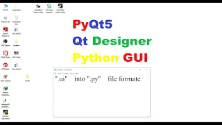 pyqt5 How to convert ui file to py file formation