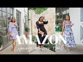 Probando vestidos de primavera de Amazon 2022 Vestidos por menos de 40 Femeninos y listos pa