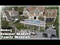 BLOXBURG Summer Modern Family Mansion Speedbuild Roblox House Build