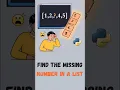 I Found Missing Numbers with Python