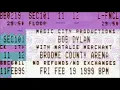 Bob Dylan 1999 US Winter Tour - Broome County Arena Binghamton NY USA 19th February 1999