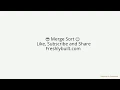 Merge sort in Python animated Short with flowchart and added blog