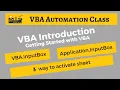 VBA Inputbox Vs Application Inputbox in Excel VBA msgbox sheet activation