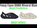 Yeezy Foam Runner Mineral Blue + Foam Runner Sand Restock- Resell Predictions - Great Resell!