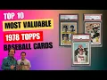 Top 10 Most Valuable 1978 Topps Baseball Cards