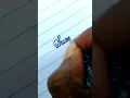 How to write summer in Cursive writing Cursive handwriting practice calligraphy with Gel pen