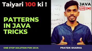 Patterns in Java Computer Class 10 ICSE ISC Java Programming