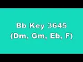Bb Key 3645 Dm, Gm, Eb, F
