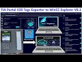 TIA Portal V20 how to export tags to WinCC Explorer V8 1 SCADA Fast method