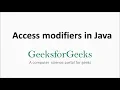 Access Modifiers in Java GeeksforGeeks