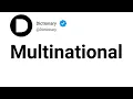 Multinational Meaning In English