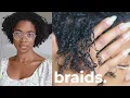 MINI BRAIDS 4a 4c Protective Style Starter Microlocs Natural Hair Locs