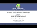 65 PHP Form POST Method