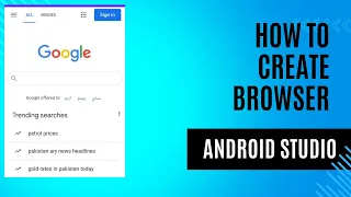 how to create web browser android studio tutorial