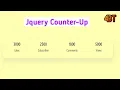 CounterUp Jquery Plugin with Html5 Bootstrap and jQuery - CounterUp Number Animation With Php