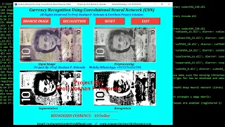 Python Code On Canadian Currency Recognition Using Neural Network CNN Python Tensorflow Project