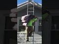 Roofers in the World of OSHA Violations. Having too much faith in a ladder. #roofing #safety