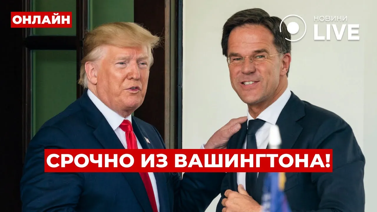 Встреча Рютте и Трампа в Белом доме —прямая трансляция