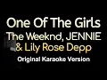 Download Lagu One Of The Girls - The Weeknd, JENNIE \u0026 Lily Rose Depp (Karaoke Songs With Lyrics - Original Key)
