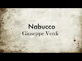 Va pensiero - Nabucco: Lyrics