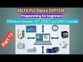 SET RESET and ZRST Function using Delta PLC part 13 DVP12SE11T R wplsoft PLC BASICS