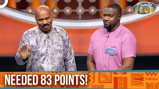 17 Points Away From $5,000...The Wildest Comeback EVER! | Family Feud