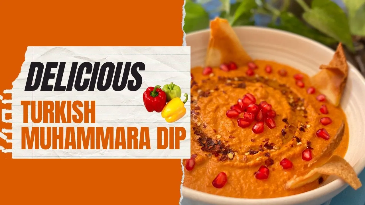 How To Make Turkish Muhammara Dip   Roasted Bell Pepper Dip   Easy Recipe by #chefananyabanerjee