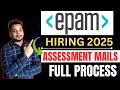 EPAM Hiring 2025 | EPAM Off Campus | Assessment Out | EPAM Hiring Process \u0026 Details