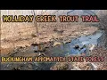 Holliday Creek Urban Trout Stocked Stream in Buckingham Appomattox State Forrest Virginia