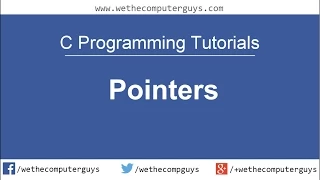 C Programming Language Tutorial - Lect 21 Pointers