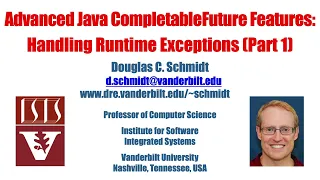 Advanced Java CompletableFuture Features Handling Runtime Exceptions Part 1