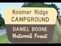 Koomer Ridge Campground driving tour