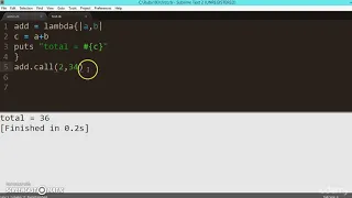 152 Learn python and ruby programming - Lambda