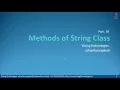 19 Exploring String Class - Various Methods of String Class