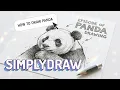 Learn how to draw Panda Simply draw will teach you like professional