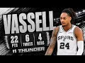 Devin Vassell 22 pts 6 threes 4 rebs vs Thunder 2026 PO G2