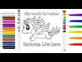 Coloring Page Unicorn for Kids and Children DIY Printable Coloring Page