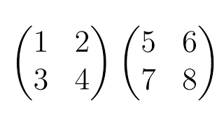 Matrix Multiplication Example with Two 2x2 Matrices