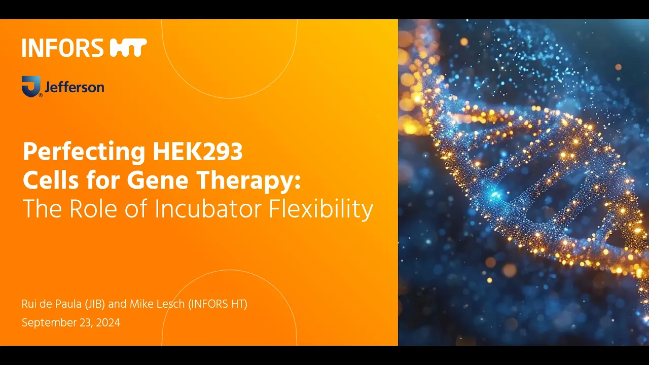 Webinar Perfecting HEK293 Cells for Gene Therapy (INFORS HT and JIB)