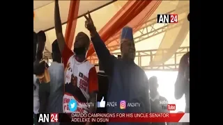 osun election davido campaigns sings for his uncle senator adeleke for governor