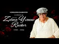 Zelma Yvonne Rucker Homegoing Celebration