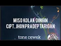 Lagu karaoke lagu karo Miso Kolak Dingin cipt. jhon pradep tarigan. tone cewek.