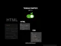 toggle switch HTML CSS